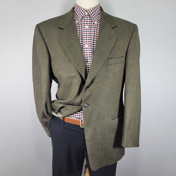 Gianfranco Ruffini Men's Sport Coat Blazer Two Button Soft Lambs Wool Size 44R